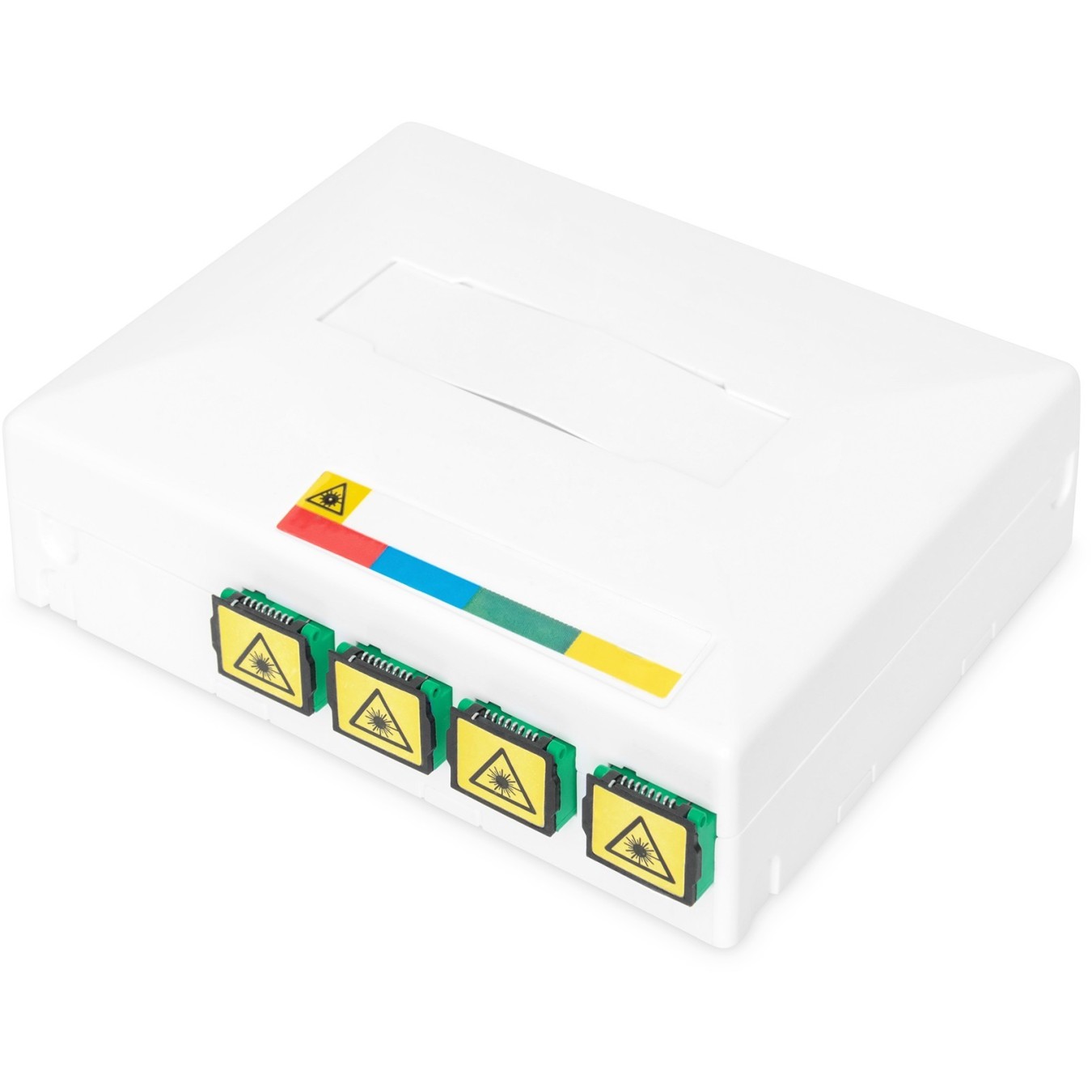 DIGITUS FTTX Enclosure for 4 SC/SX Couplers - White, IP45, Wall-Mountable — Buy in Cyprus with Fast Delivery