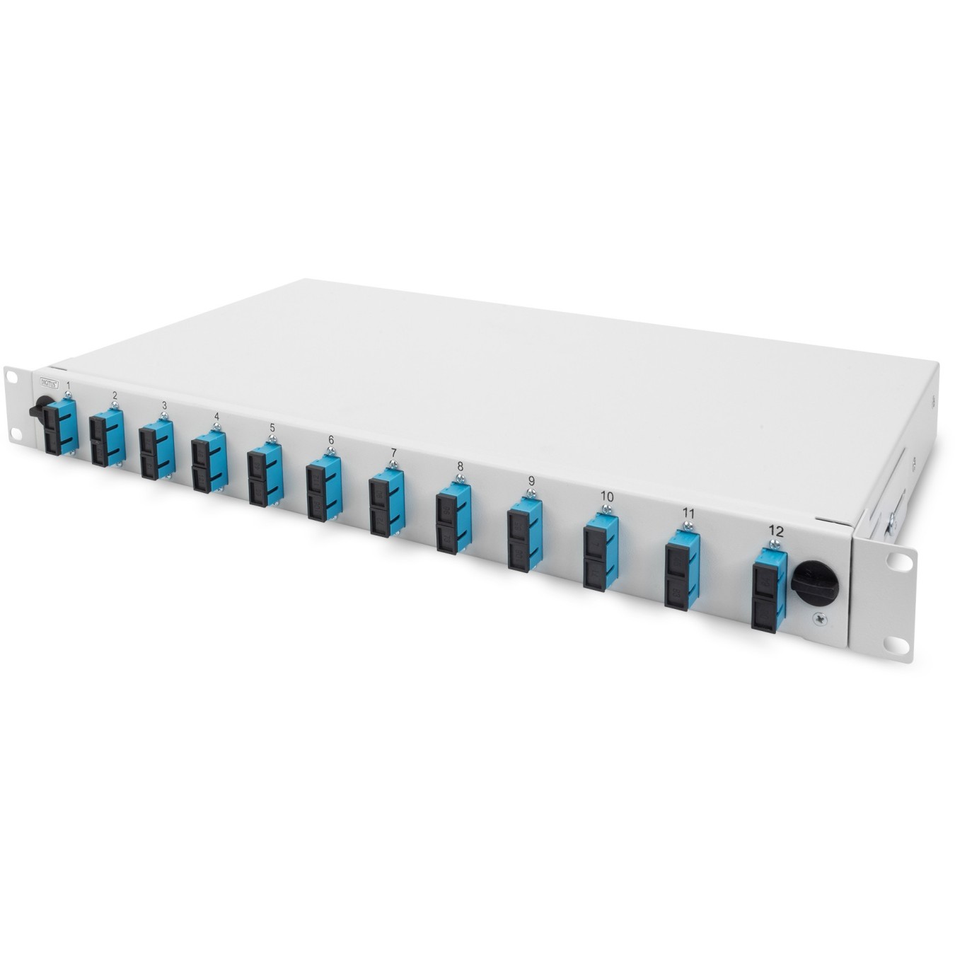 DIGITUS fiber optic splice box 1U unpopulated extendable quick-lock - Indoor steel — Buy in Cyprus with Fast Delivery