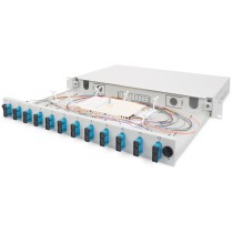DIGITUS fiber optic splice box 1U unpopulated extendable quick-lock - Indoor steel — Buy in Cyprus with Fast Delivery