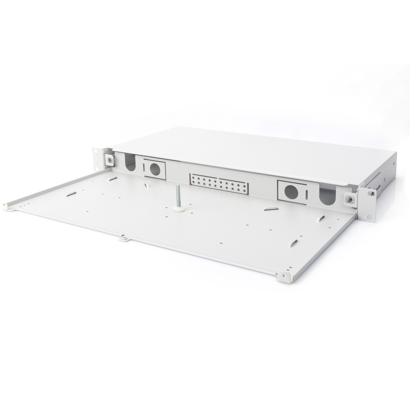 DIGITUS fiber optic splice box 1U unpopulated extendable quick-lock - Indoor steel — Buy in Cyprus with Fast Delivery