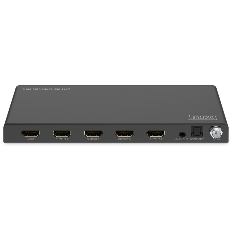 Buy DIGITUS HDMI 1x4 Splitter 8K60Hz Toslink Stereo EDID Control in Cyprus, Nicosia, Limassol, Larnaka, Pafos