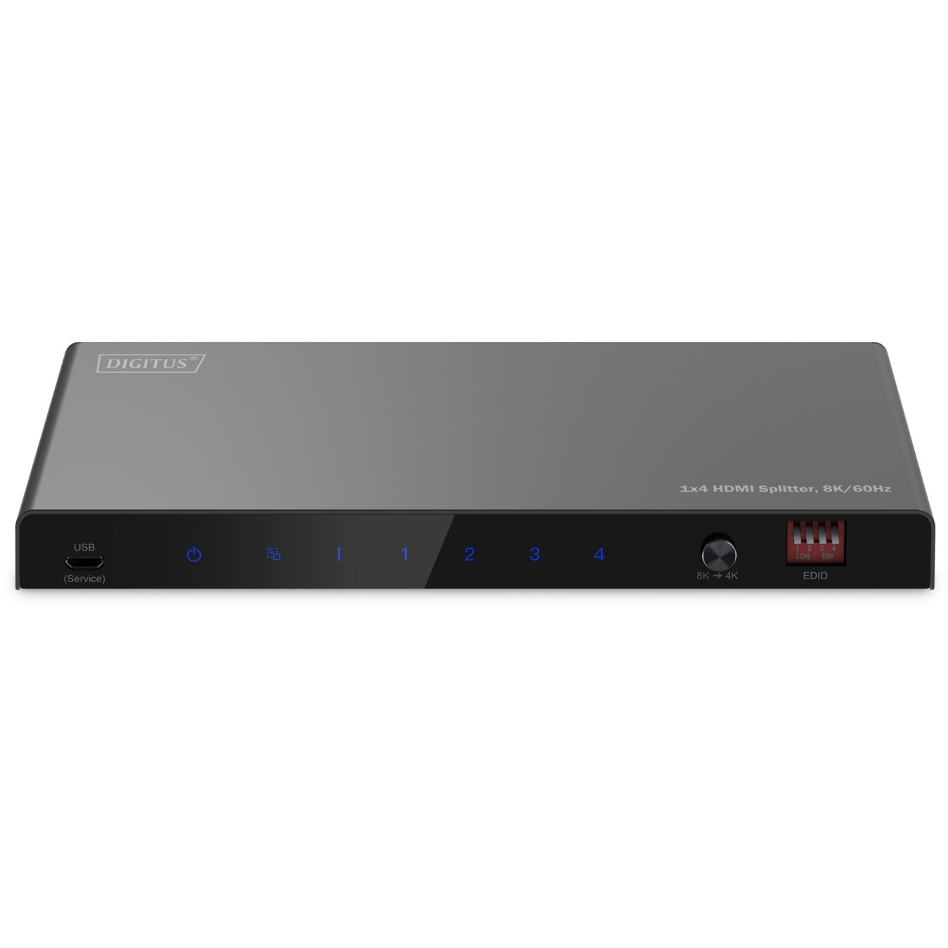 DIGITUS HDMI 1x4 Splitter 8K60Hz Toslink Stereo EDID Control — Buy in Cyprus with Fast Delivery