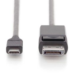 Buy Digitus USB-C to DisplayPort Adapter Cable - DP Alt-Mode, 2.0 m, Silver in Cyprus, Nicosia, Limassol, Larnaka, Pafos