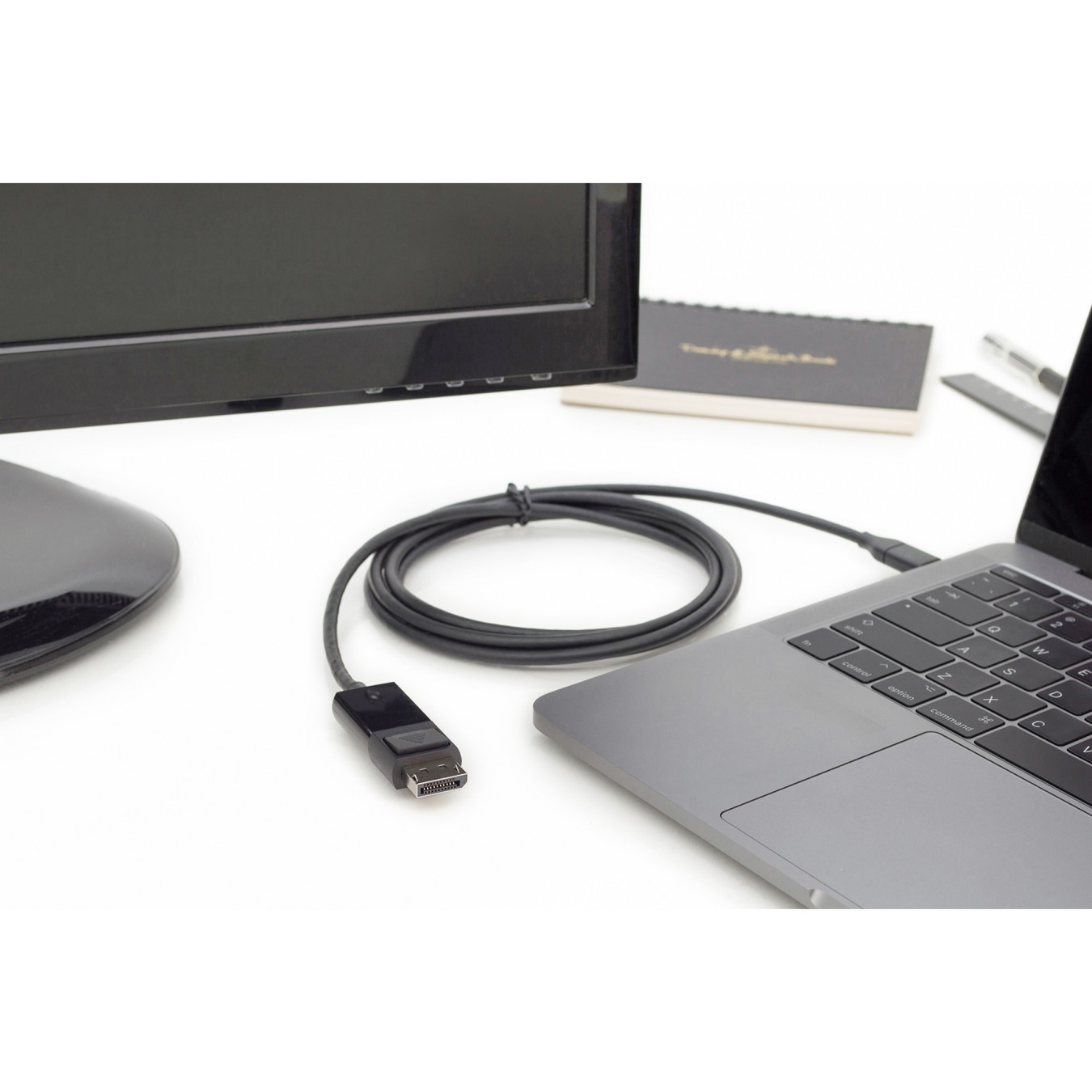 Digitus USB-C to DisplayPort Adapter Cable - DP Alt-Mode, 2.0 m, Silver — Buy in Cyprus with Fast Delivery