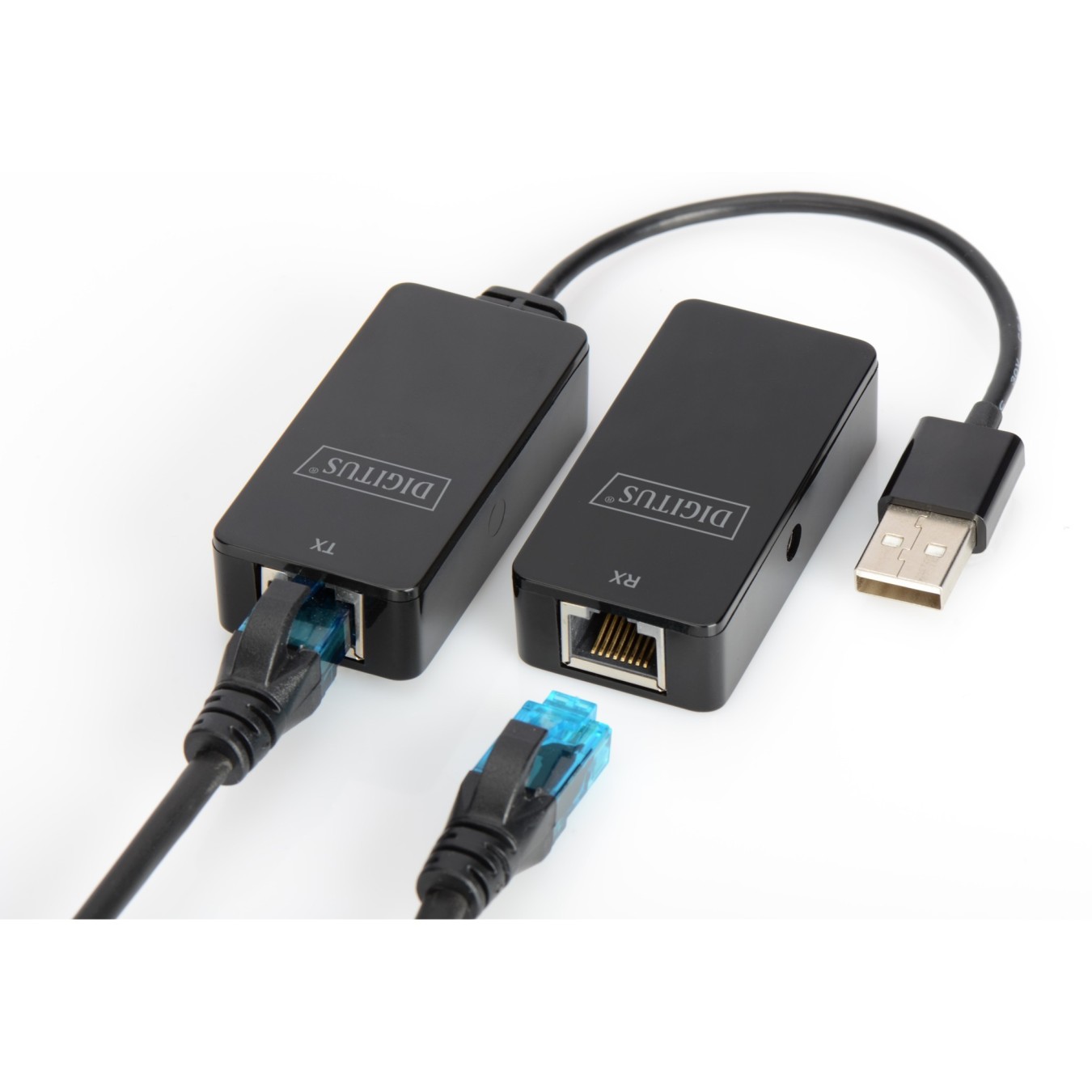 Digitus USB 2.0 to CAT5/5e/6 Extender - 50 m - Black (USB 2.0, 1-port) — Buy in Cyprus with Fast Delivery