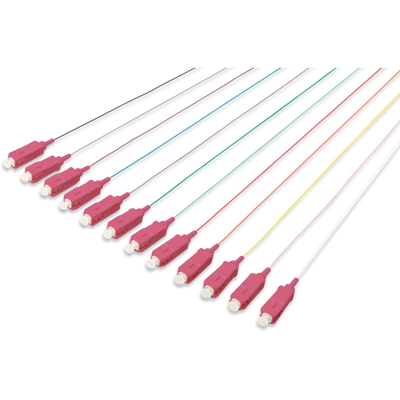 Digitus SC simplex OM4 Pigtails - Multicolor, 2 m - OM4 MMF SC Pigtail, LSZH jacket — Buy in Cyprus with Fast Delivery