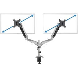 Buy DIGITUS Dual Monitor Desk Mount for 2 Monitors up to 81 cm (32"), 8 kg - DA-... in Cyprus, Nicosia, Limassol, Larnaka, Pafos