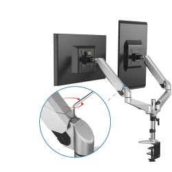 Buy DIGITUS Dual Monitor Desk Mount for 2 Monitors up to 81 cm (32"), 8 kg - DA-... in Cyprus, Nicosia, Limassol, Larnaka, Pafos