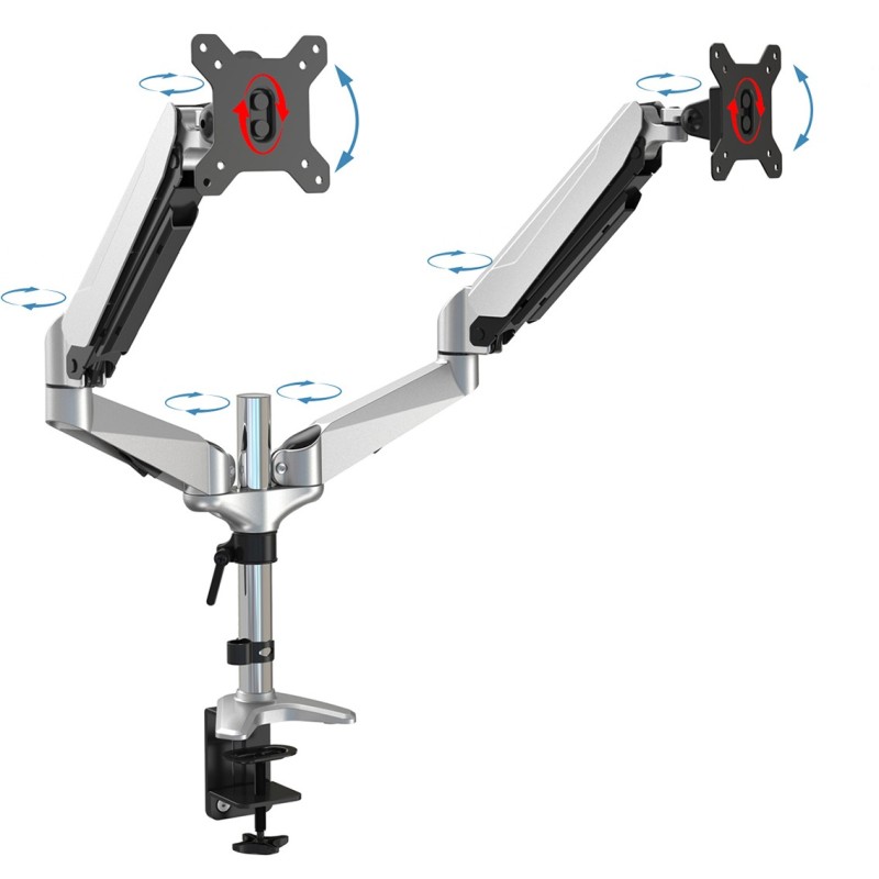 Buy DIGITUS Dual Monitor Desk Mount for 2 Monitors up to 81 cm (32"), 8 kg - DA-... in Cyprus, Nicosia, Limassol, Larnaka, Pafos