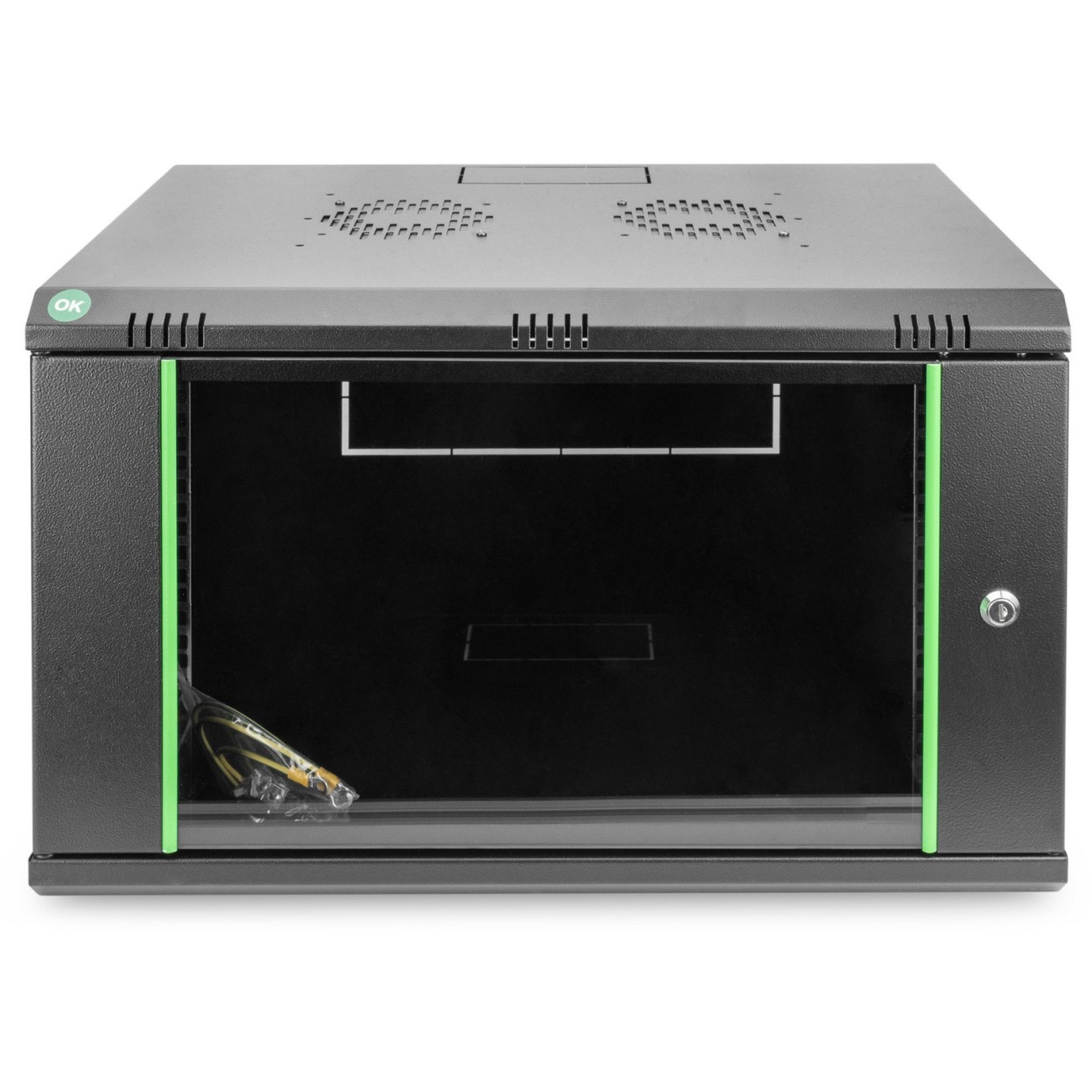 Digitus 19'' 7U Wall Mount Cabinet 385x600x450 mm - Black (RAL 9005) — Buy in Cyprus with Fast Delivery