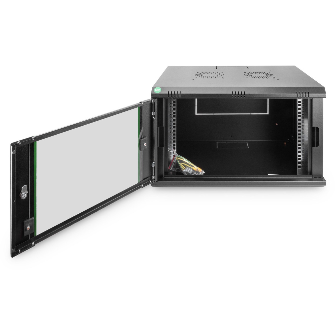 Digitus 19'' 7U Wall Mount Cabinet 385x600x450 mm - Black (RAL 9005) — Buy in Cyprus with Fast Delivery