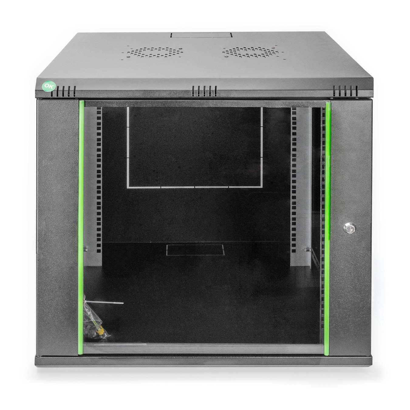 Digitus Wall-Mounted 19" Rack Cabinet 9U 474x600x600mm - Black RAL 9005 — Buy in Cyprus with Fast Delivery