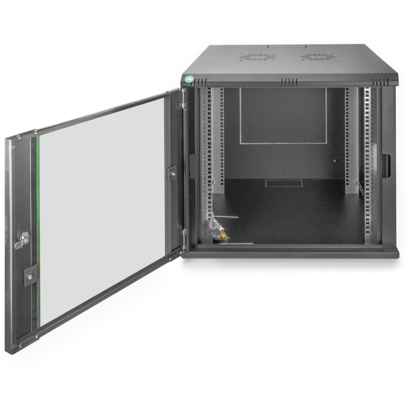 Digitus Wall-Mounted 19" Rack Cabinet 9U 474x600x600mm - Black RAL 9005 — Buy in Cyprus with Fast Delivery