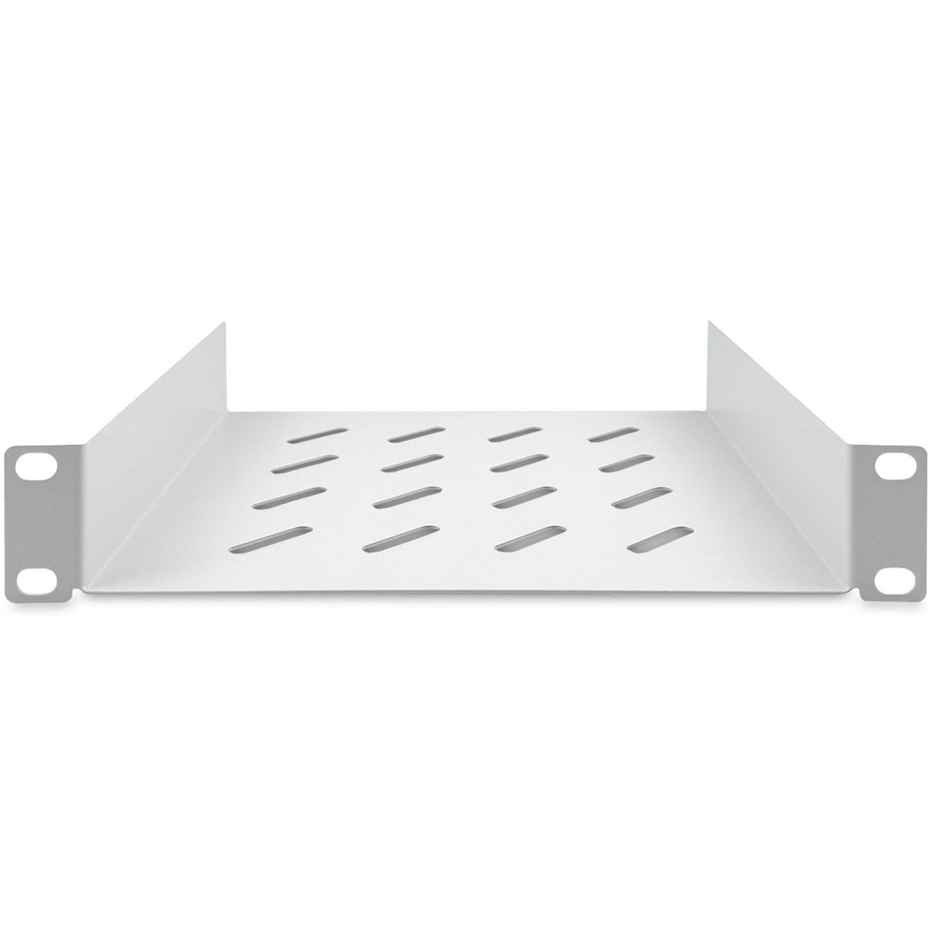 DIGITUS 254 mm depth 1U rack shelf - Grey RAL7035 (1U, 254 mm depth, fits 19'' cabinets) — Buy in Cyprus with Fast Delivery