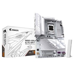 Gigabyte B850 AORUS ELITE WIFI7 ICE AMD AM5 ATX Motherboard - DDR5, PCIe 5.0, Wi-Fi 7 (B850AELWF7ICE)