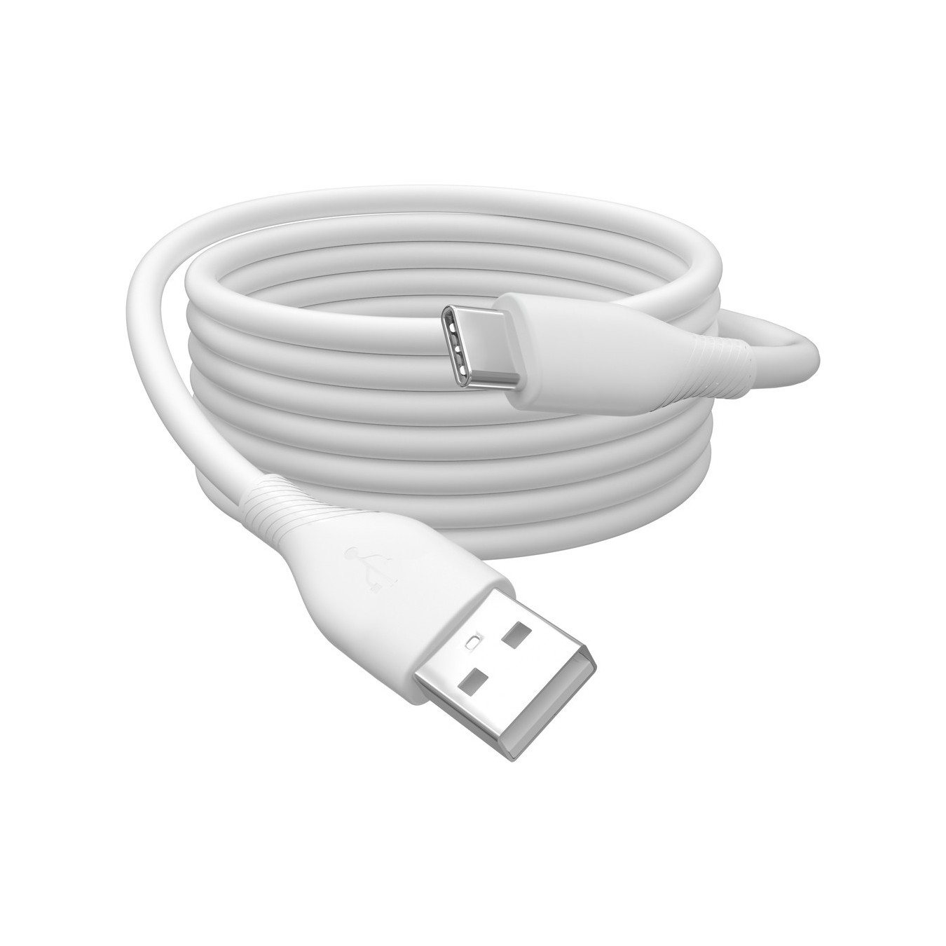 DIGITUS USB 2.0 Type-C Cable -A Silicone White 0.5m - Silicone jacket, USB-C, USB 2.0 — Buy in Cyprus with Fast Delivery