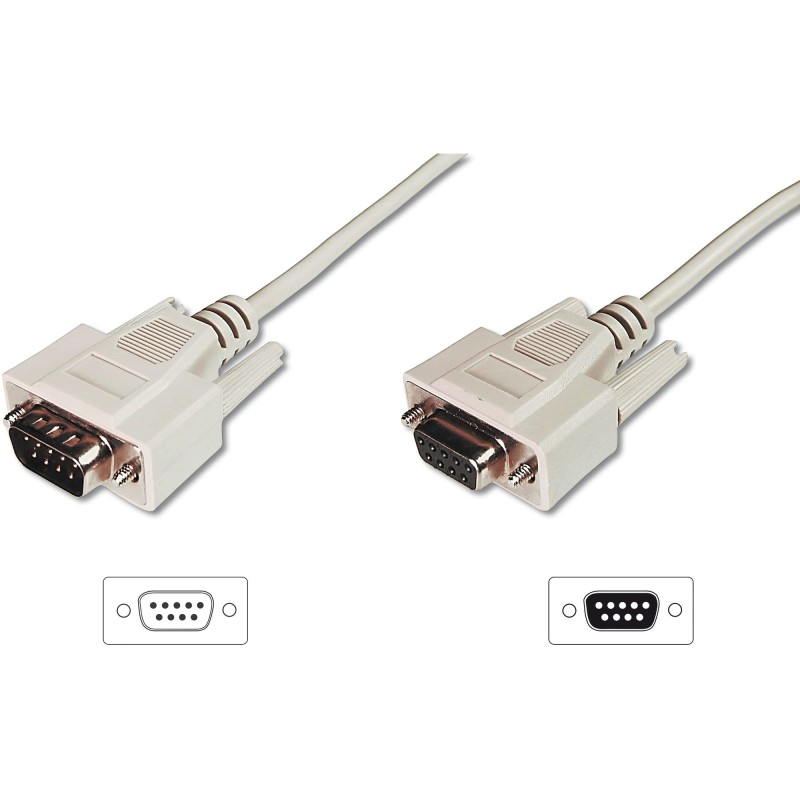 Buy Digitus Serial Extension Cable - BU-ST - White, 2m in Cyprus, Nicosia, Limassol, Larnaka, Pafos