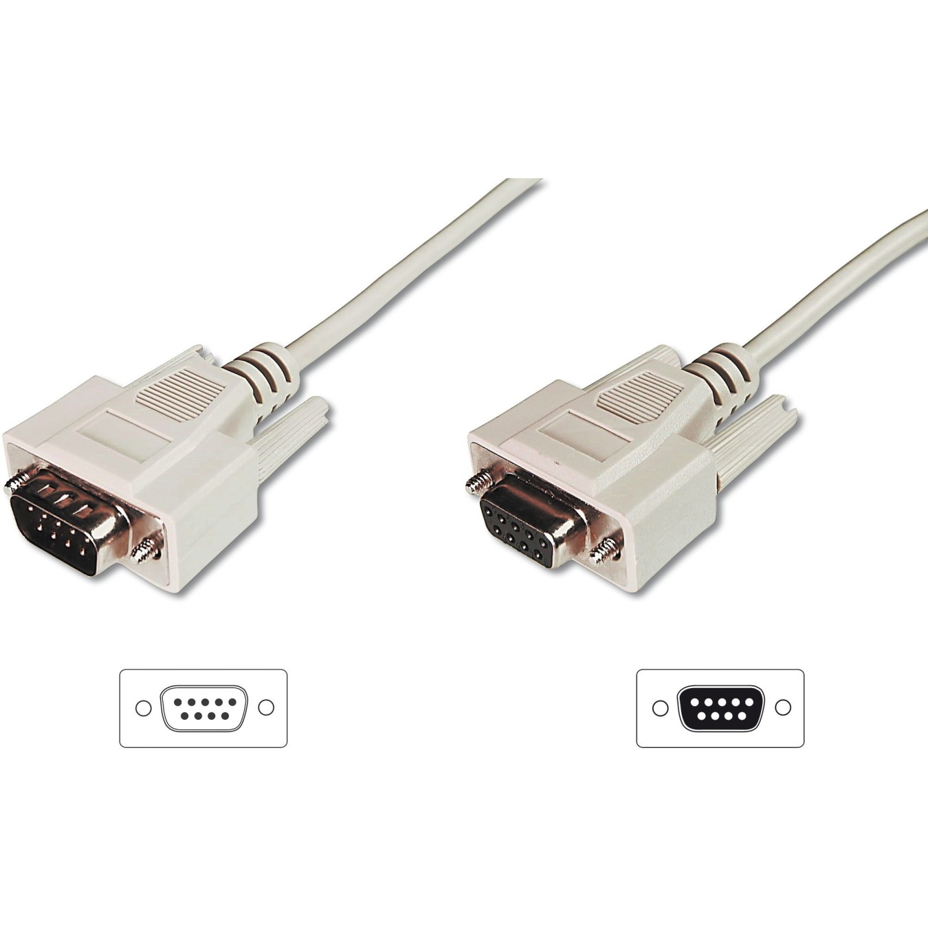 Digitus Serial Extension Cable - BU-ST - White, 2m — Buy in Cyprus with Fast Delivery