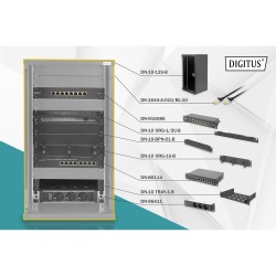 Buy Digitus Wall Mount Rack - 12U - 312 x 300 mm - Black in Cyprus, Nicosia, Limassol, Larnaka, Pafos