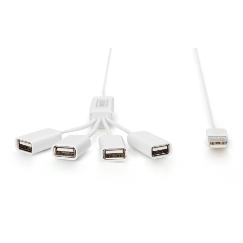 Buy DIGITUS USB Hub 4-Port USB 2.0 - White, 1.0 m Cable in Cyprus, Nicosia, Limassol, Larnaka, Pafos