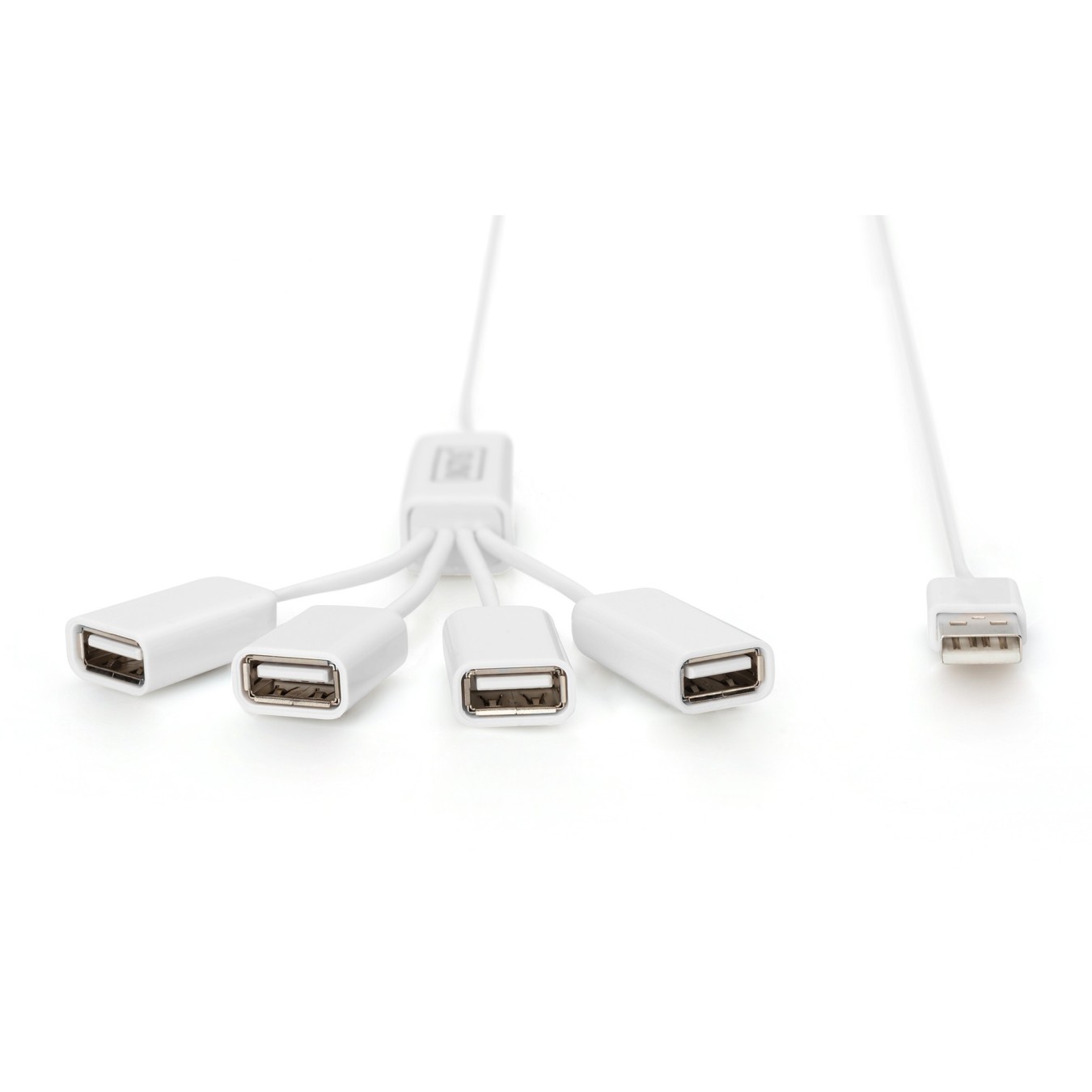 DIGITUS USB Hub 4-Port USB 2.0 - White, 1.0 m Cable — Buy in Cyprus with Fast Delivery