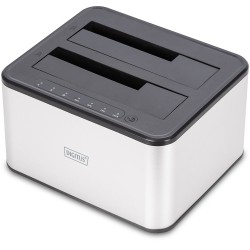 Buy DIGITUS USB Docking Station - 2 Bay SATA HDD/SSD Dock - Silver in Cyprus, Nicosia, Limassol, Larnaka, Pafos