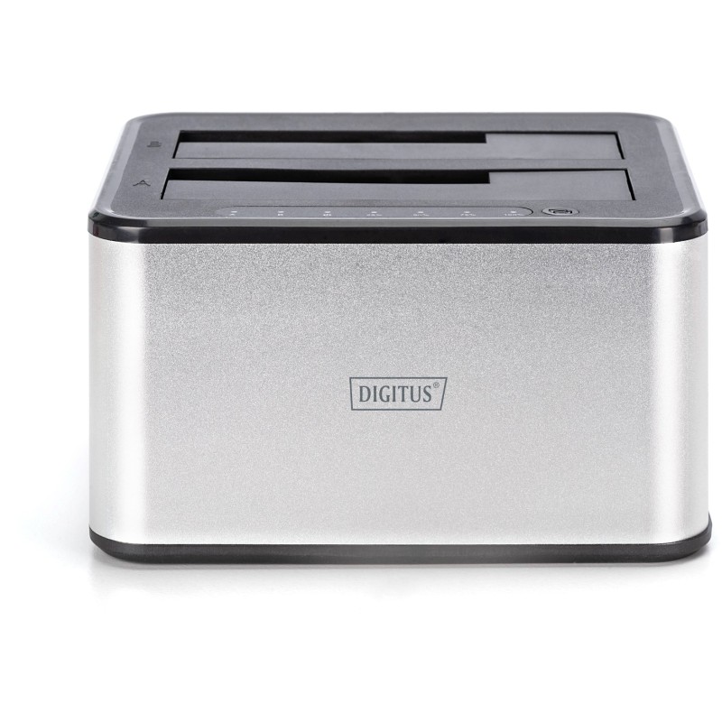 Buy DIGITUS USB Docking Station - 2 Bay SATA HDD/SSD Dock - Silver in Cyprus, Nicosia, Limassol, Larnaka, Pafos