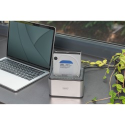 Buy DIGITUS USB Docking Station - 2 Bay SATA HDD/SSD Dock - Silver in Cyprus, Nicosia, Limassol, Larnaka, Pafos