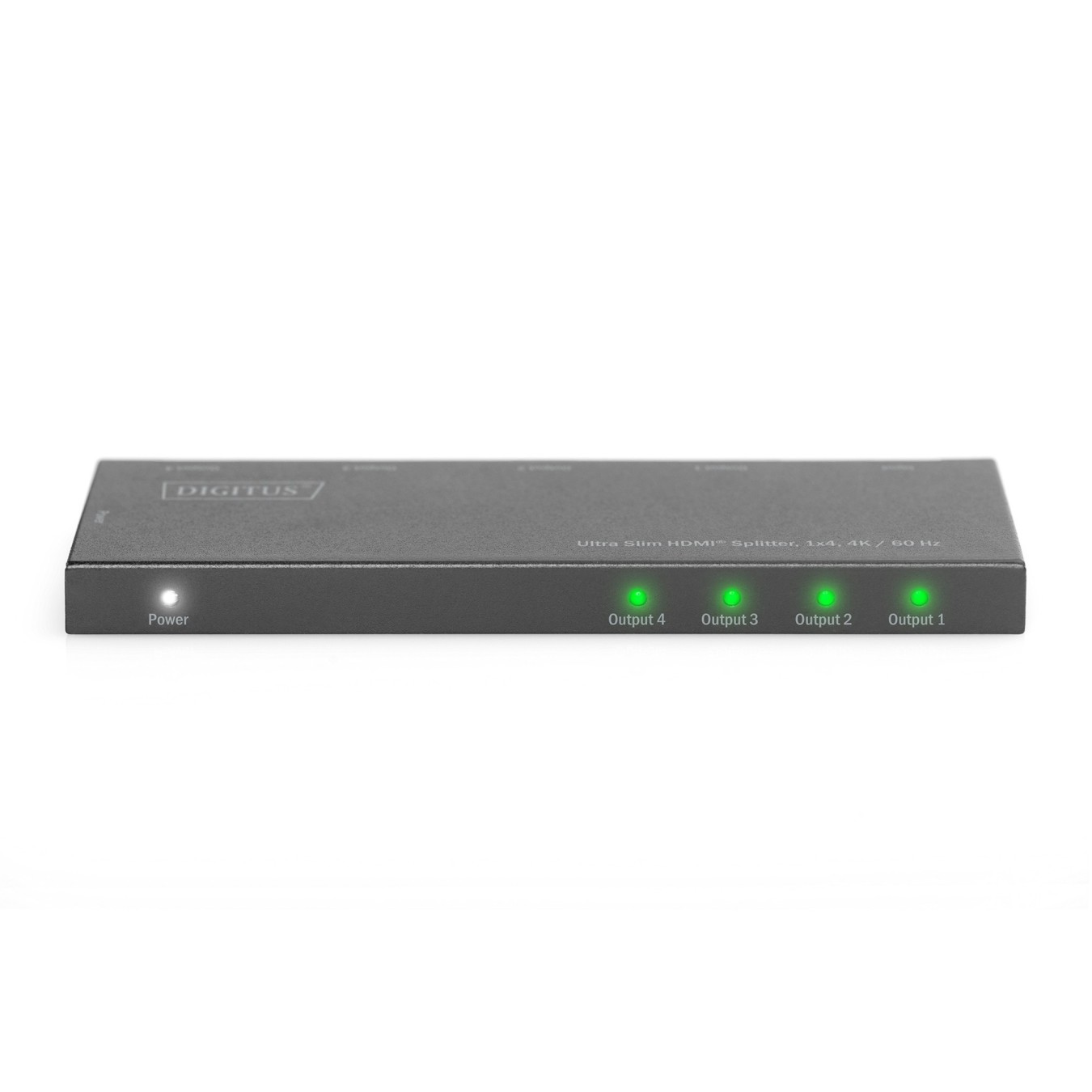 DIGITUS Ultra Slim HDMI Splitter - 1x4, 4K60 Hz, HDMI 1.4, Black — Buy in Cyprus with Fast Delivery