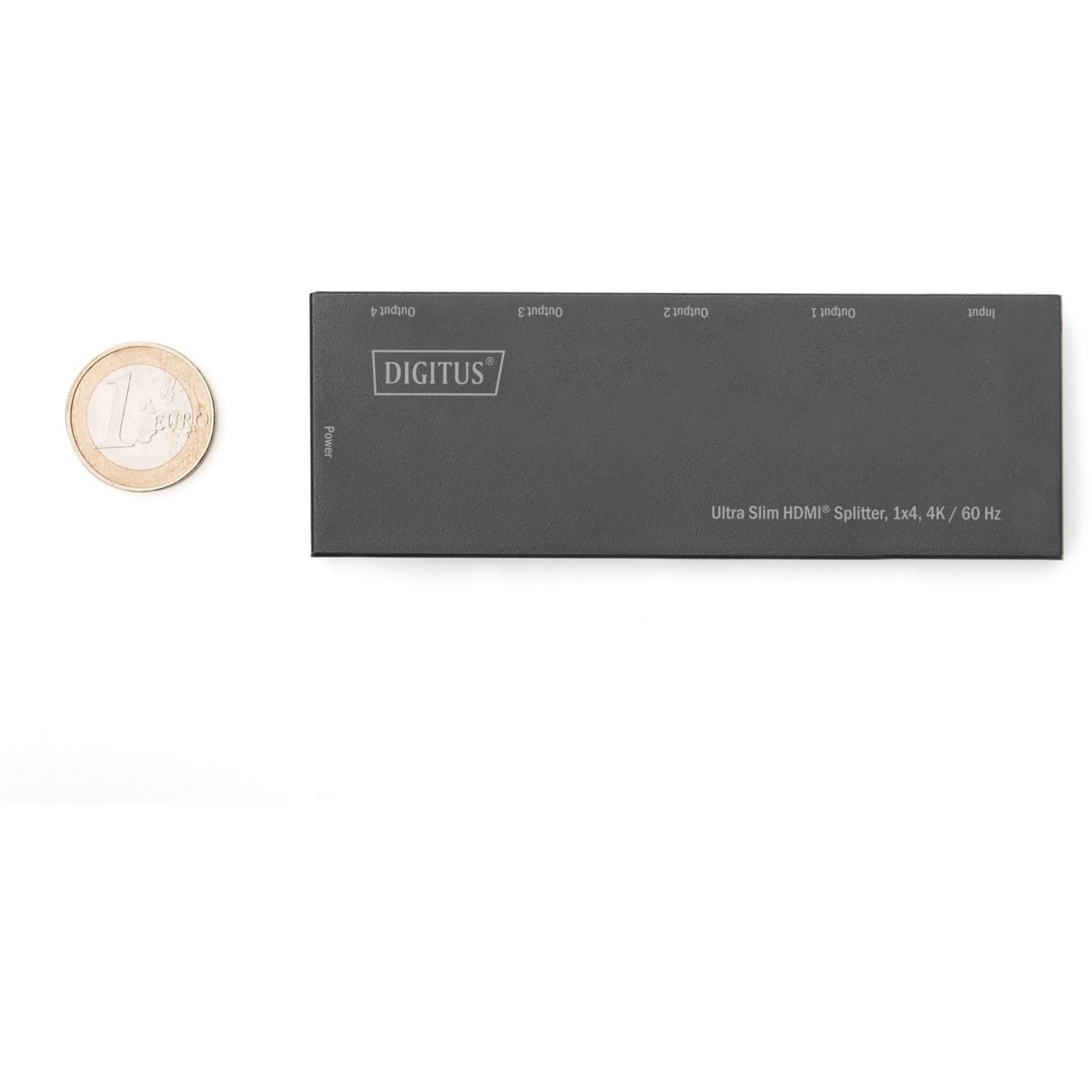 DIGITUS Ultra Slim HDMI Splitter - 1x4, 4K60 Hz, HDMI 1.4, Black — Buy in Cyprus with Fast Delivery