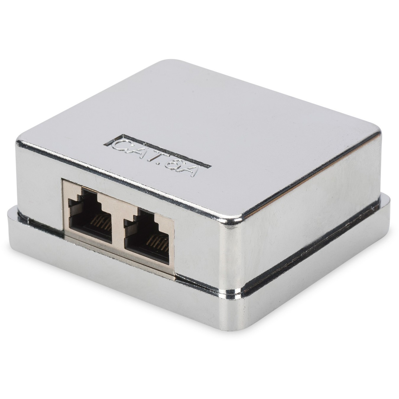 DIGITUS Cat6a 2x Keystone Shielded Surface Mount Box - Shielded enclosure, 2 Keystone slots — Buy in Cyprus with Fast Delivery