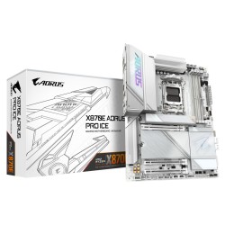 Buy GIGABYTE AORUS GA-X870E PRO ICE - AM5 ATX Motherboard, White, DDR5 up to 256... in Cyprus, Nicosia, Limassol, Larnaka, Pafos