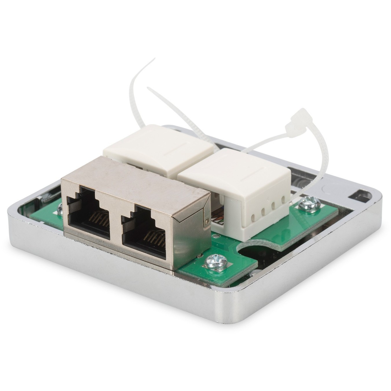 DIGITUS Cat6a 2x Keystone Shielded Surface Mount Box - Shielded enclosure, 2 Keystone slots — Buy in Cyprus with Fast Delivery