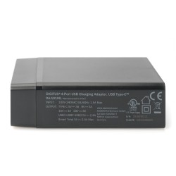 Buy Charger 72W USB-C 20V/3A + 3x USB-A 5V/2.4A - DIGITUS - Black in Cyprus, Nicosia, Limassol, Larnaka, Pafos