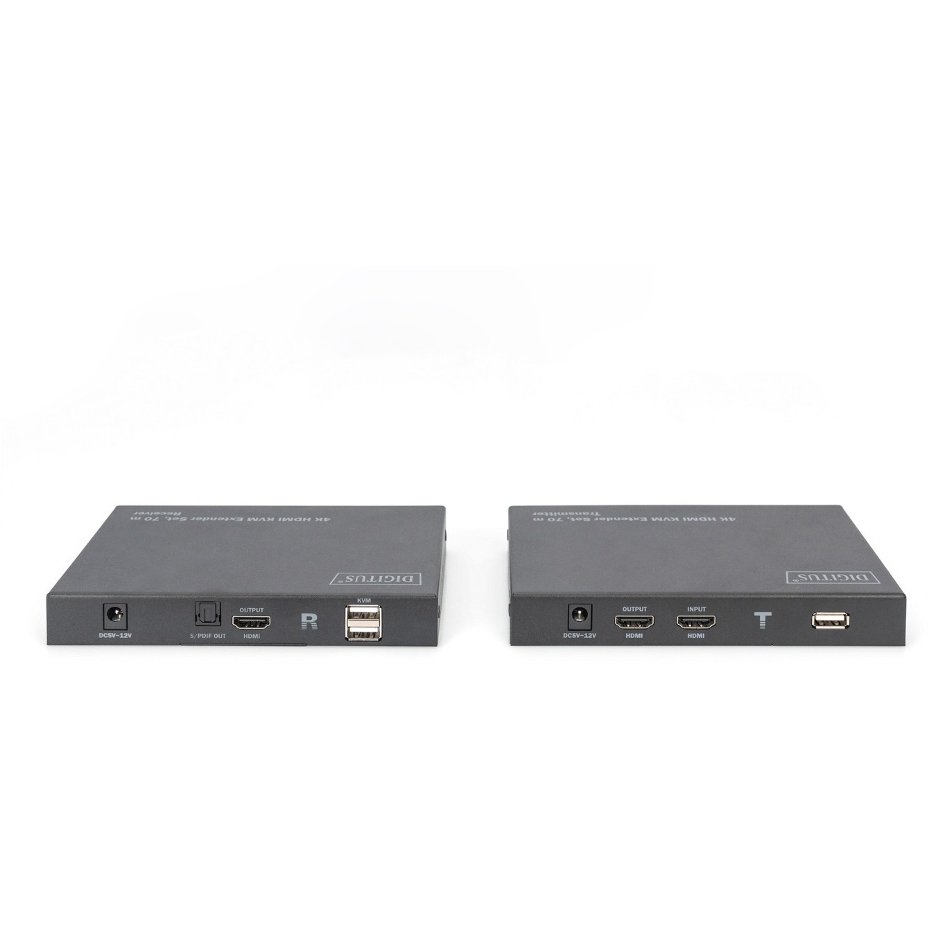 DIGITUS 4K HDMI KVM Extender Set - Black Aluminium - 70 m — Buy in Cyprus with Fast Delivery