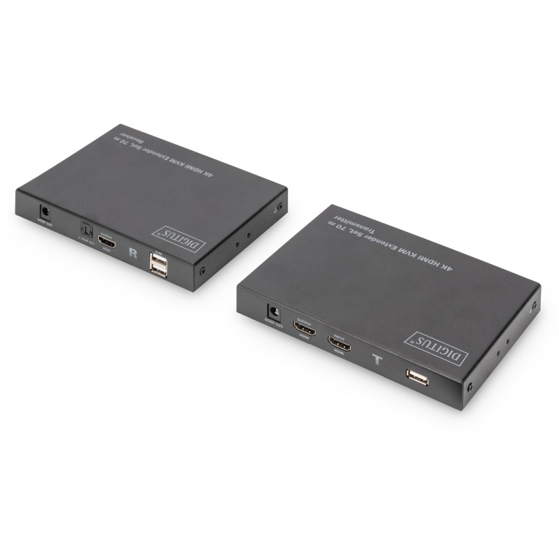 Buy DIGITUS 4K HDMI KVM Extender Set - Black Aluminium - 70 m in Cyprus, Nicosia, Limassol, Larnaka, Pafos