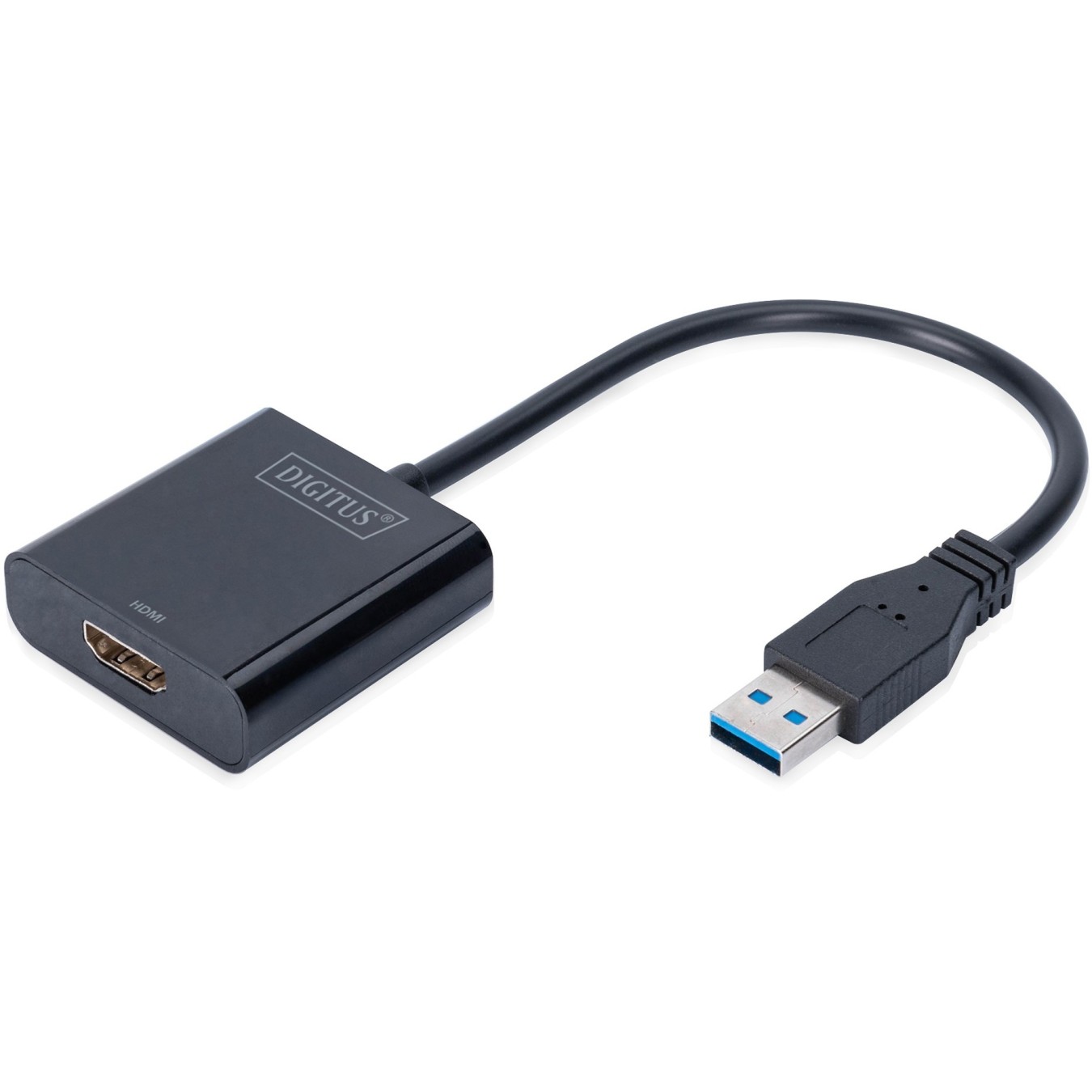 DIGITUS USB-A 3.0 to HDMI Adapter - 1080p (1920x1080) - Black — Buy in Cyprus with Fast Delivery