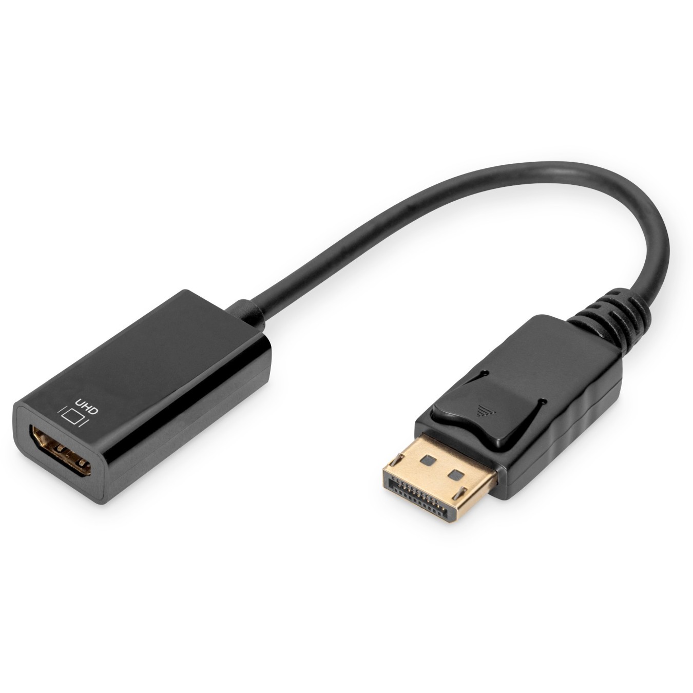DIGITUS Active DisplayPort to HDMI Adapter - Black, 0.2 m — Buy in Cyprus with Fast Delivery