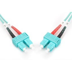 Buy DIGITUS LWL Patchkabel SC to SC 1m Multimode Duplex OM3 Aqua in Cyprus, Nicosia, Limassol, Larnaka, Pafos