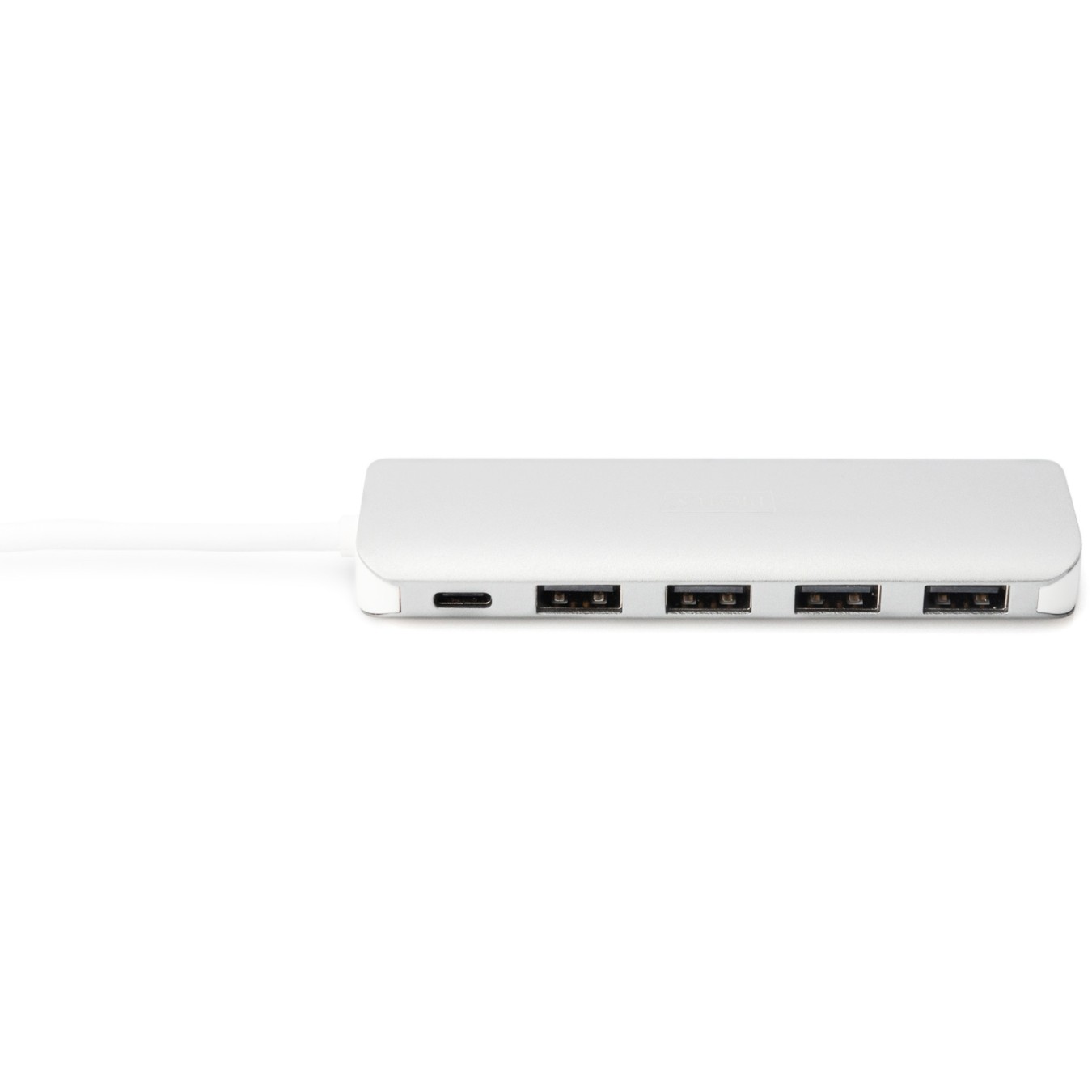 DIGITUS USB-C Hub 4-Port USB 3.0 with PD - Aluminium Silver, 0.2 m Cable — Buy in Cyprus with Fast Delivery