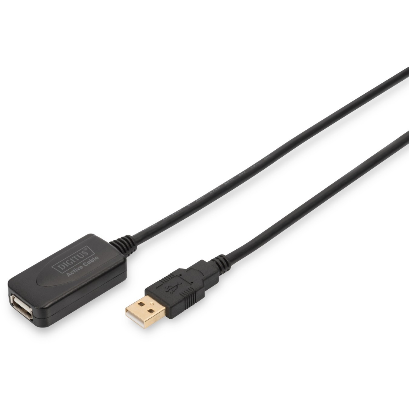 DIGITUS USB 2.0 USB-A Extension Cable - 5 m - Black — Buy in Cyprus with Fast Delivery