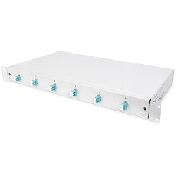 Buy DIGITUS LWL splice box 1HE - 6x LC OM3 duplex, grey in Cyprus, Nicosia, Limassol, Larnaka, Pafos