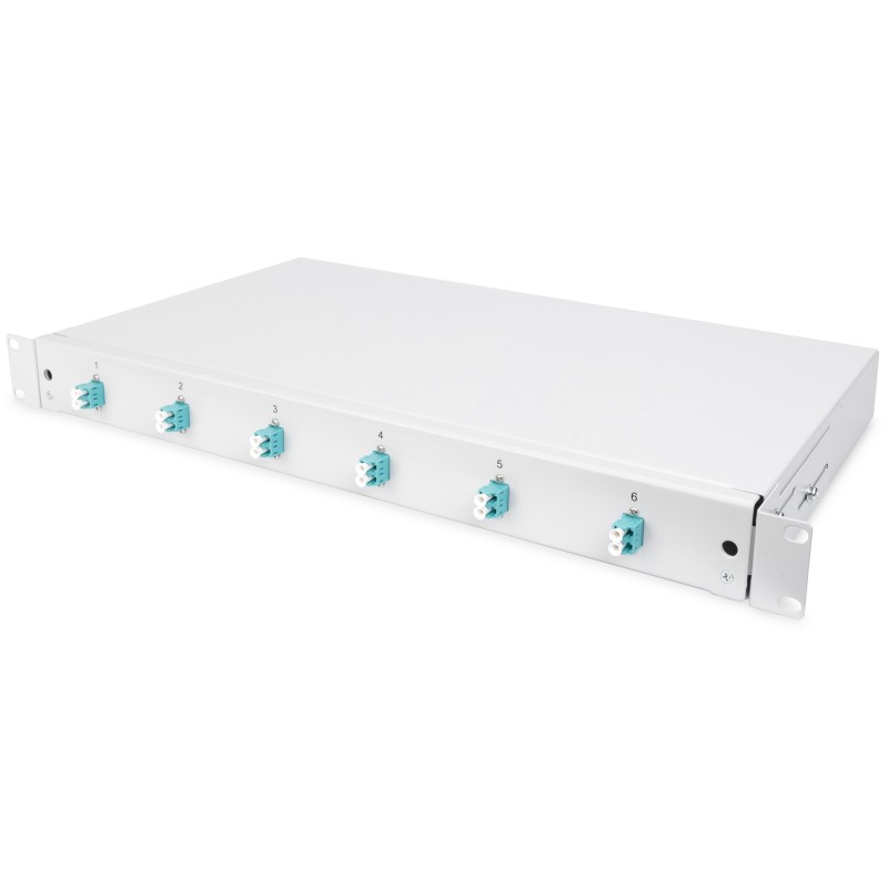 Buy DIGITUS LWL splice box 1HE - 6x LC OM3 duplex, grey in Cyprus, Nicosia, Limassol, Larnaka, Pafos
