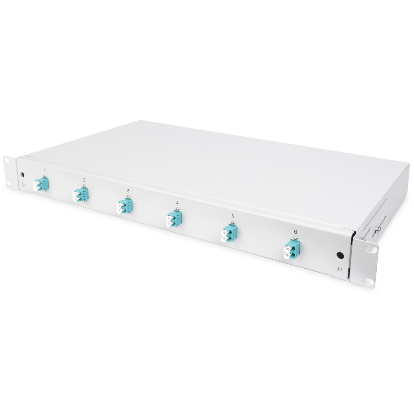 DIGITUS LWL splice box 1HE - 6x LC OM3 duplex, grey — Buy in Cyprus with Fast Delivery