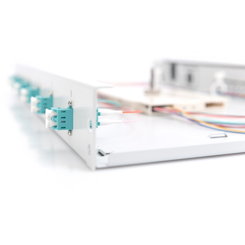 Buy DIGITUS LWL splice box 1HE - 6x LC OM3 duplex, grey in Cyprus, Nicosia, Limassol, Larnaka, Pafos