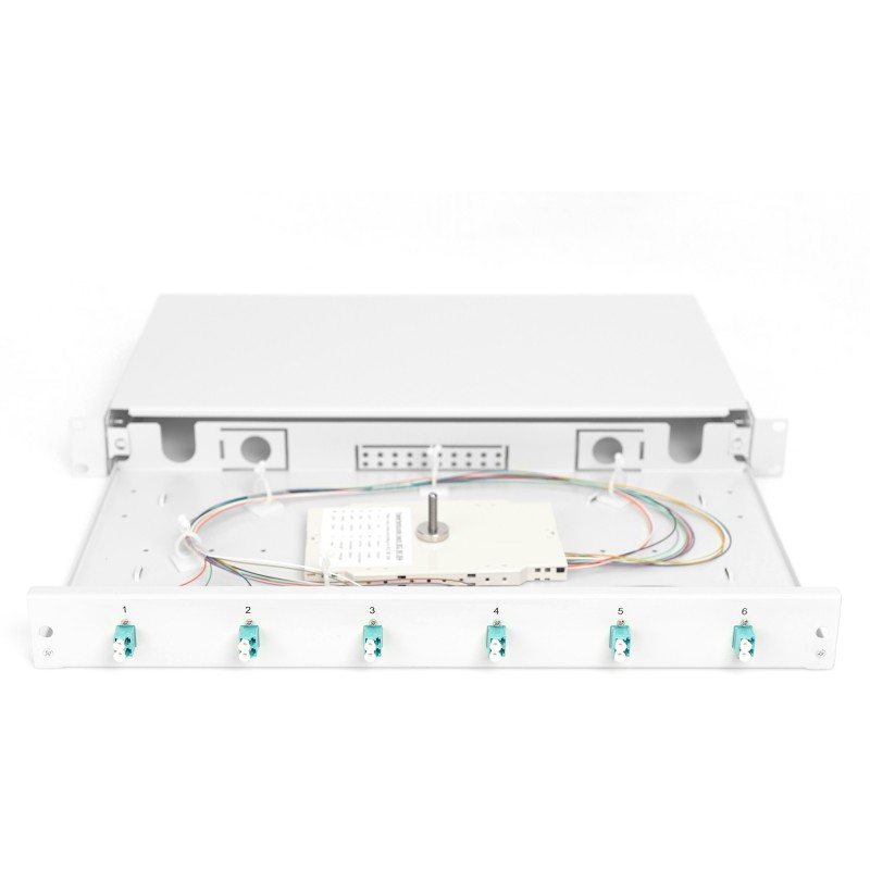 Buy DIGITUS LWL splice box 1HE - 6x LC OM3 duplex, grey in Cyprus, Nicosia, Limassol, Larnaka, Pafos