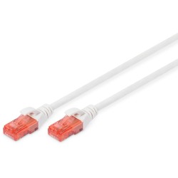 Buy DIGITUS Cat6 U/UTP Patch Cable LSZH - White - 0.5 m in Cyprus, Nicosia, Limassol, Larnaka, Pafos