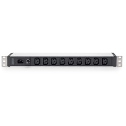 Buy Aluminium PDU Socket Strip 1U - Digitus - 9x C13, 230V/10A, 50/60Hz in Cyprus, Nicosia, Limassol, Larnaka, Pafos