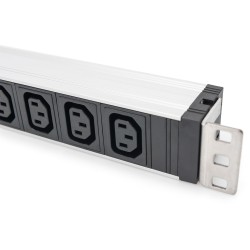Buy Aluminium PDU Socket Strip 1U - Digitus - 9x C13, 230V/10A, 50/60Hz in Cyprus, Nicosia, Limassol, Larnaka, Pafos