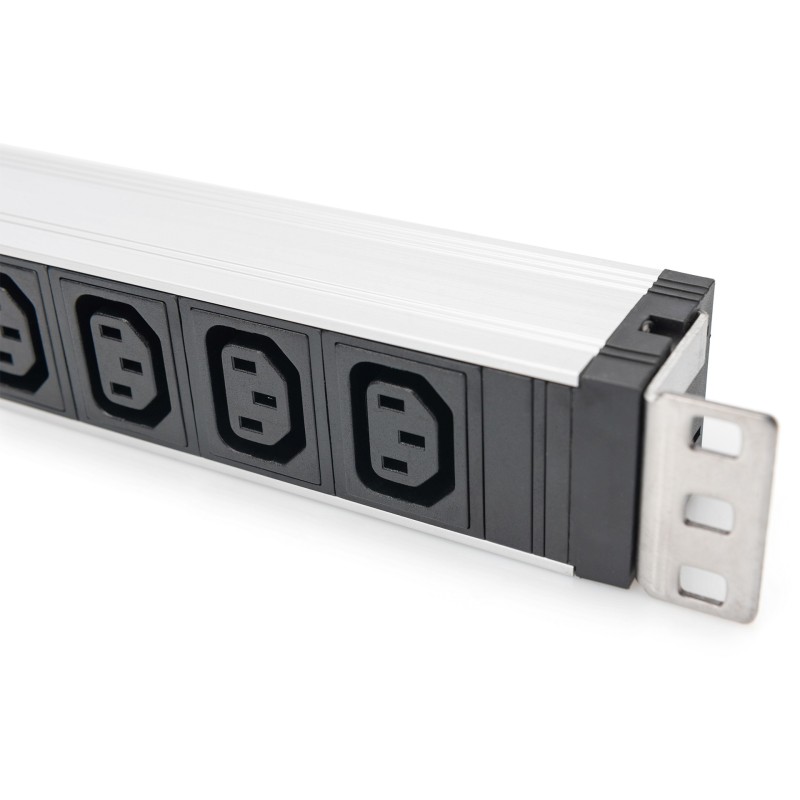 Buy Aluminium PDU Socket Strip 1U - Digitus - 9x C13, 230V/10A, 50/60Hz in Cyprus, Nicosia, Limassol, Larnaka, Pafos